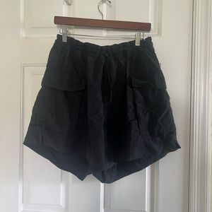 WORN ONCE | Black Old Navy Nylon Cargo Shorts | XL